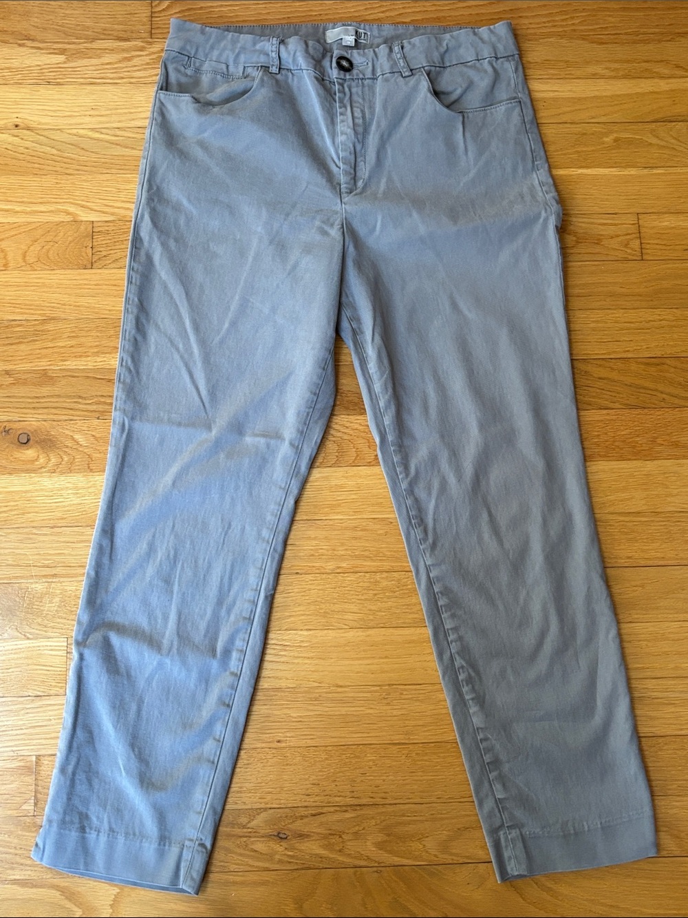 Kut from the Kloth Straight-Leg Grey Pants
